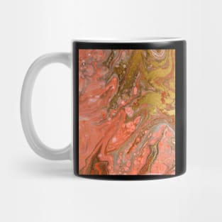 Pink Marble Watercolour With Gold Effect Mug